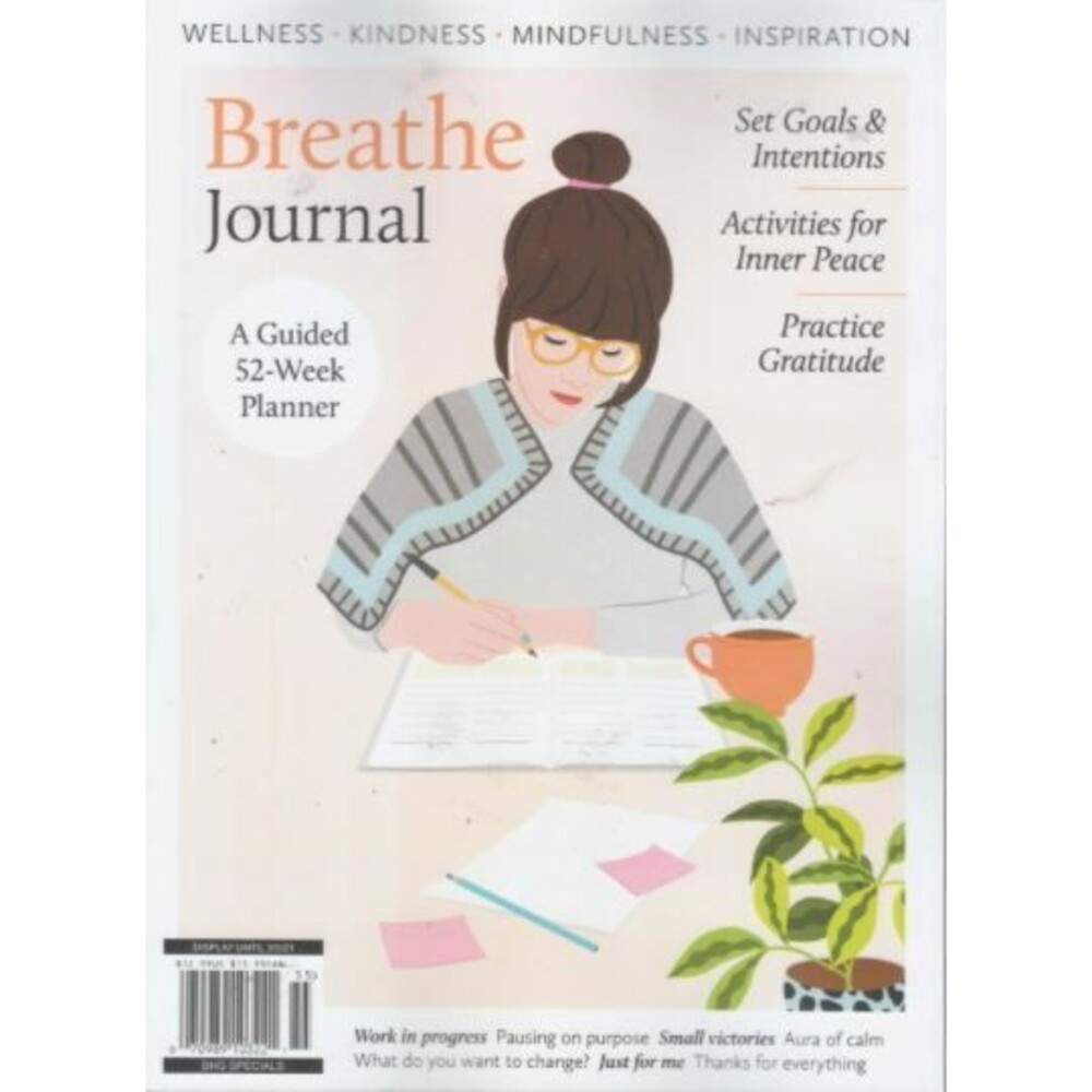 BREATHE Planner Journal Start Anytime Any Day 52 Week Inner Peace  Inspiration - Picture 2 of 3